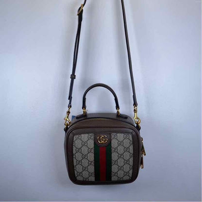 Pre-Owned Gucci Monogram Canvas Designer Handbag