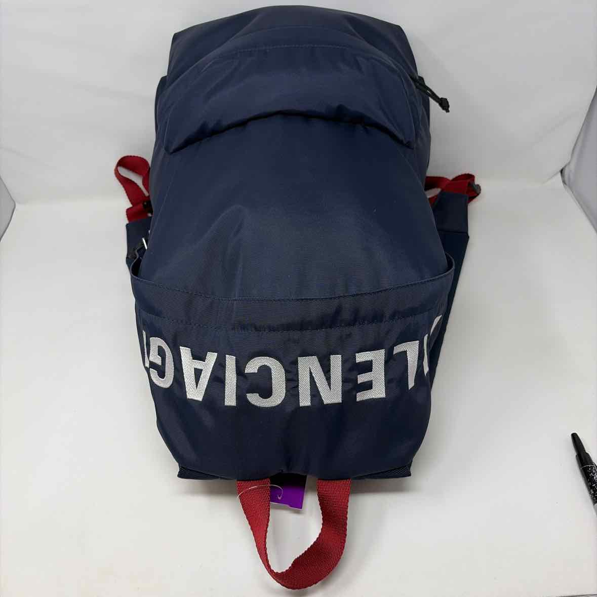 Pre-Owned Balenciaga Navy Multi Nylon Designer Handbag