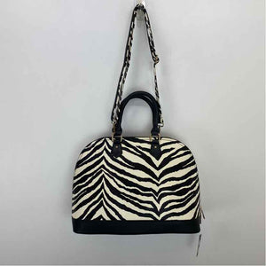 Pre-Owned galian Zebra faux leather Handbag