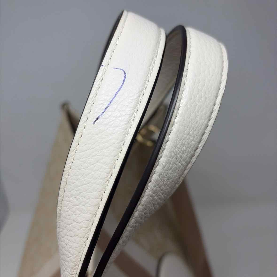 Pre-Owned Coach Cream Fabric Handbag