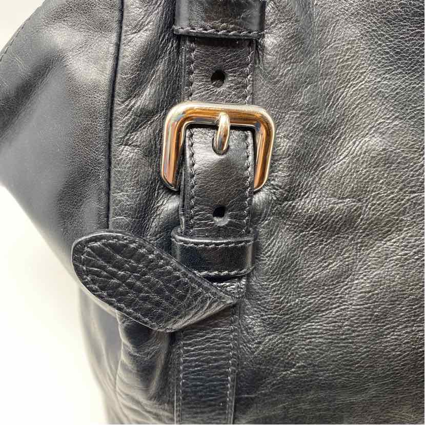 Pre-Owned Prada Black Leather Designer Handbag