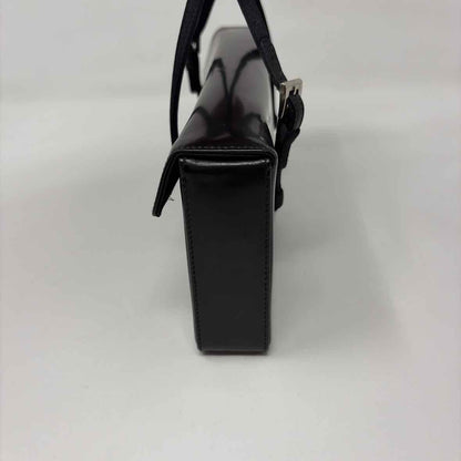 Pre-Owned Prada Black Patent Designer Handbag