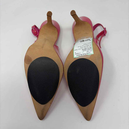 Pre-Owned Manolo Blahnik Hot Pink Patent Shoe Size 8 Designer Shoes