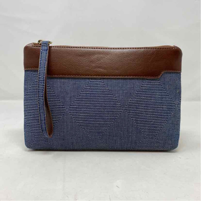 Pre-Owned Miss Albright Gray Canvas Wristlet