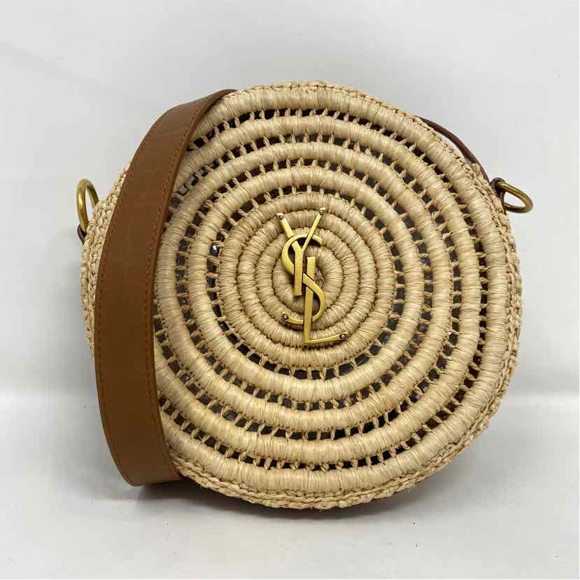 Pre-Owned Saint Laurent Straw Straw Designer Handbag