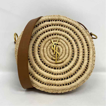 Pre-Owned Saint Laurent Straw Straw Designer Handbag