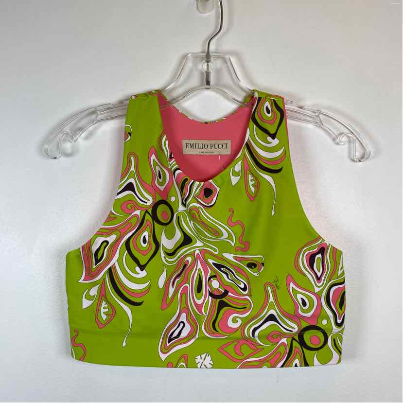 Pre-Owned Emilio Pucci Green Neoprene Women Size M Designer Clothes