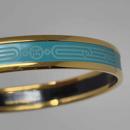 Pre-Owned Hermes Turq Multi Enamel Designer Jewelry