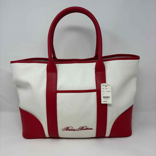 Pre-Owned Brooks Brothers Red Multi Fabric Handbag