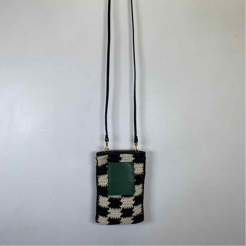 Pre-Owned Clare V Black/White Crochet Handbag