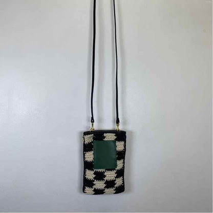 Pre-Owned Clare V Black/White Crochet Handbag