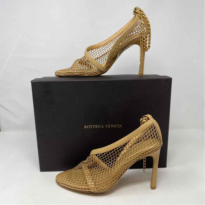 Pre-Owned Bottega Veneta Tan Leather Shoe Size 6 Designer Shoes