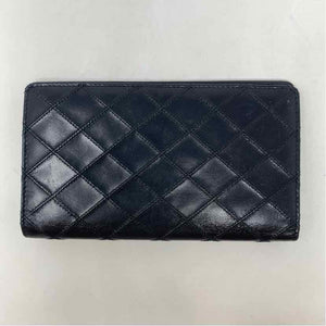 Pre-Owned Chanel Black Leather Designer Wallet