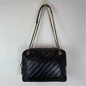 Pre-Owned Chanel Black Leather Designer Handbag