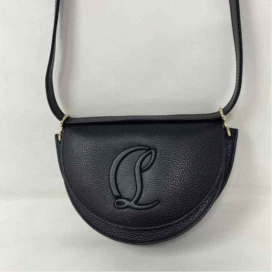 Pre-Owned Christian Louboutin Black Leather Designer Handbag