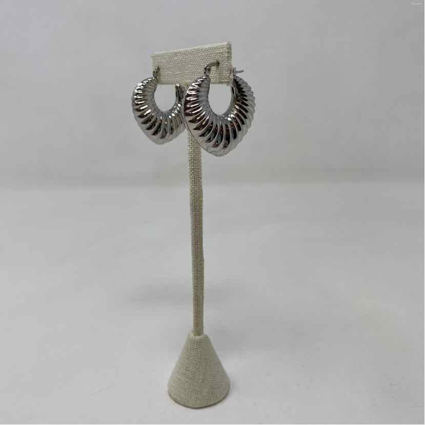 Silver Metal Earrings