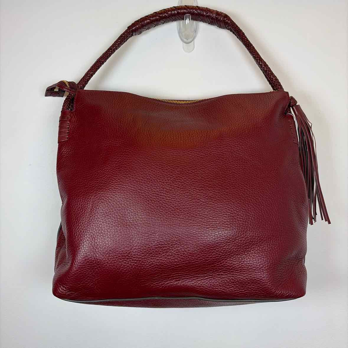 Pre-Owned Tory Burch Burgundy Leather Handbag
