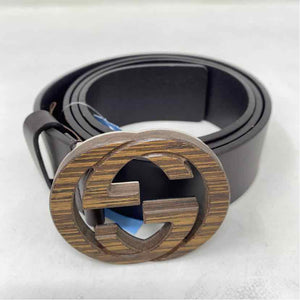 Pre-Owned Gucci Brown Leather Designer Belt