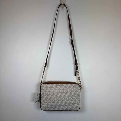 Pre-Owned Michael Kors White Multi Coated Canvas Handbag