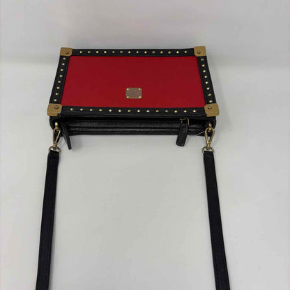 Pre-Owned MCM Red/Black Canvas Designer Handbag