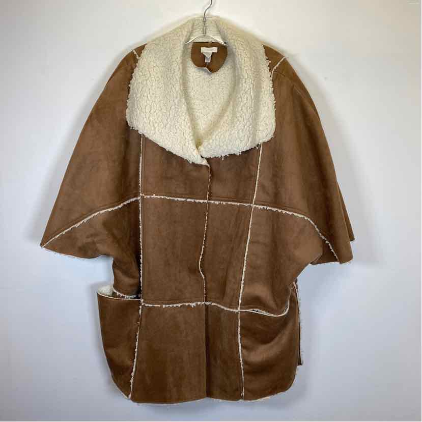Pre-Owned Size L/XL Chico's Tan Multi Coat