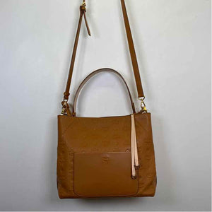 Pre-Owned MCM Cognac Leather Designer Handbag
