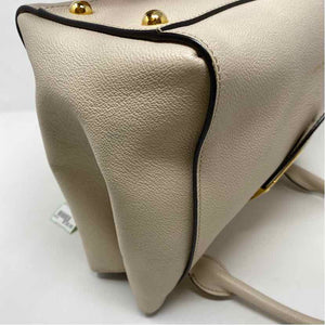 Pre-Owned Burberry White Leather Designer Handbag