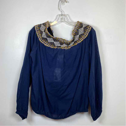 Pre-Owned Size XL Tory Burch Navy Multi Top