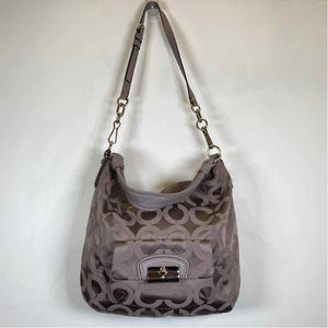 Pre-Owned Coach Grey Fabric Handbag