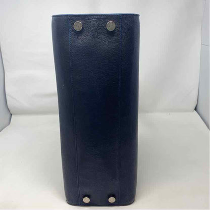 Pre-Owned Jimmy Choo Navy Leather Designer Handbag