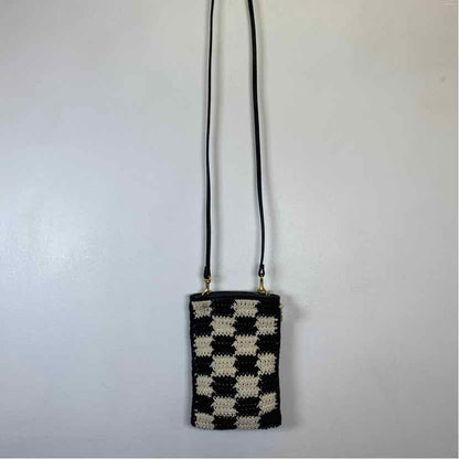 Pre-Owned Clare V Black/White Crochet Handbag