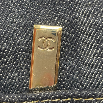 Pre-Owned Chanel Denim Denim Designer Handbag