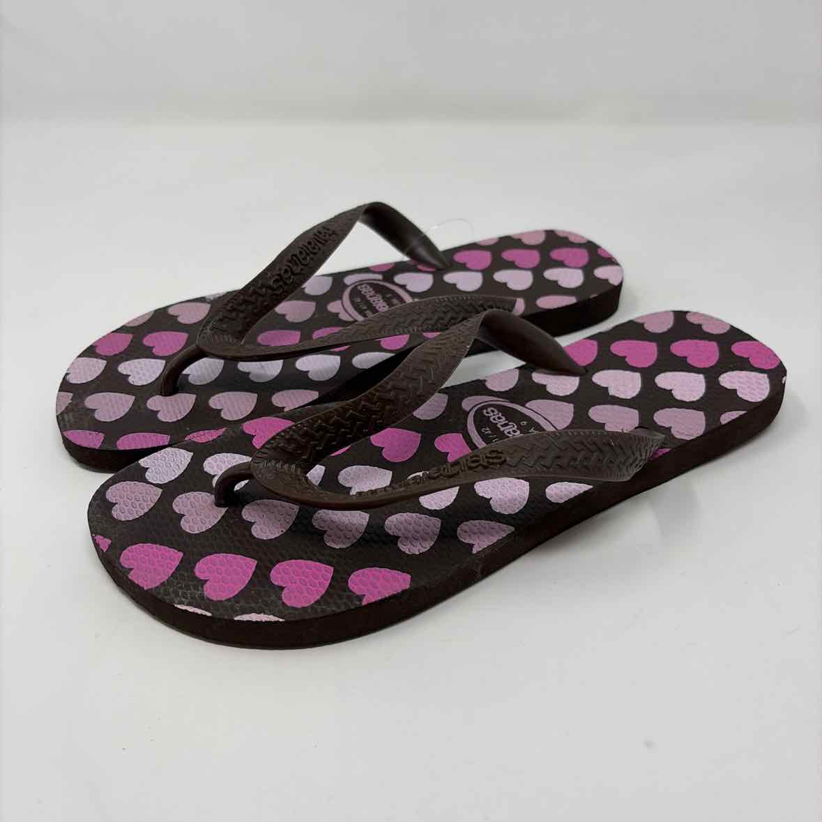 Pre-Owned Shoe Size 9 Havaiana Brown/Pink' Flip Flops
