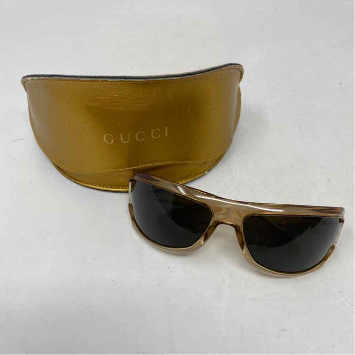 Pre-Owned Gucci Brown Plastic Designer Sunglasses