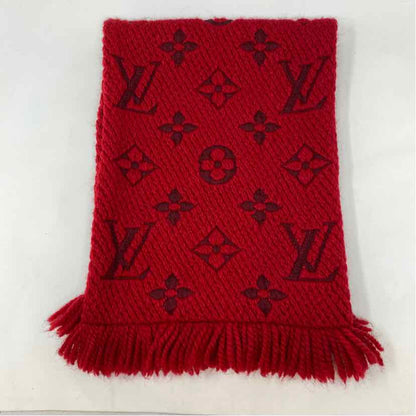 Pre-Owned Louis Vuitton Red Knit Designer Scarf