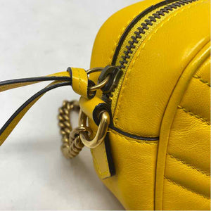 Pre-Owned Gucci Yellow Leather Designer Handbag