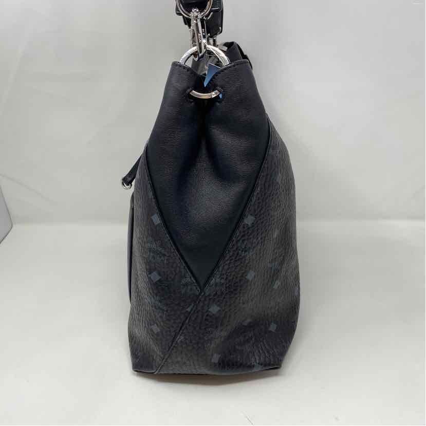 Pre-Owned MCM Black Leather Designer Handbag