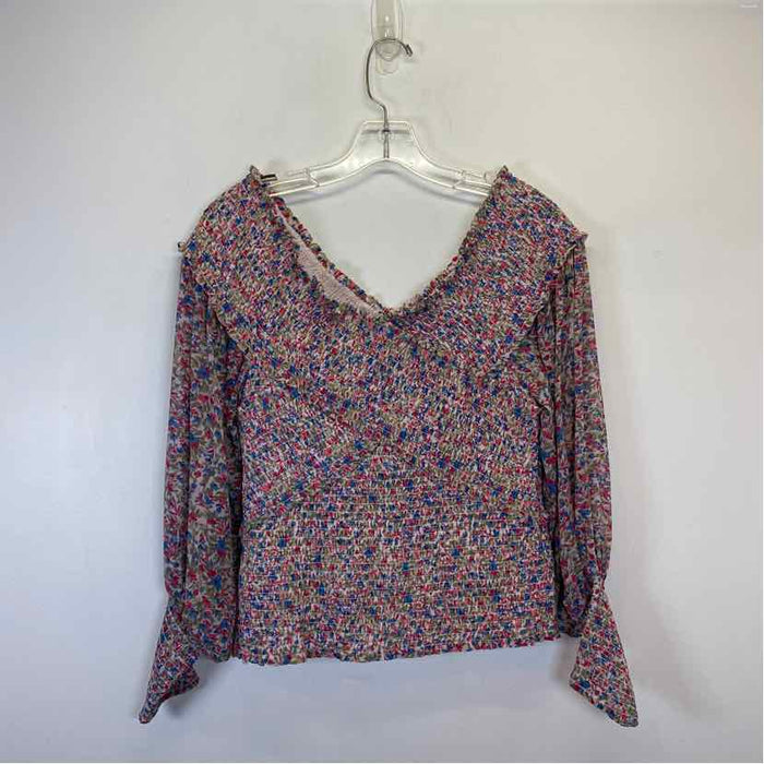 Pre-Owned Size L BB Dakota pink floral Top