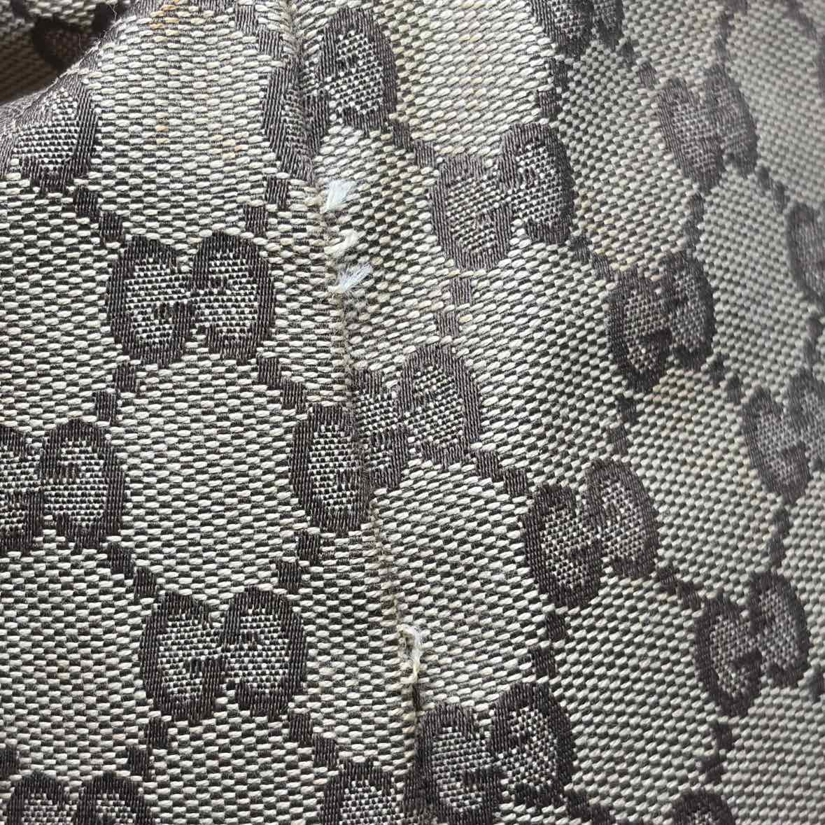 Pre-Owned Gucci Brown Fabric Designer Handbag