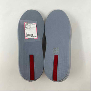 Pre-Owned Prada Grey Leather Shoe Size 6 Designer Shoes