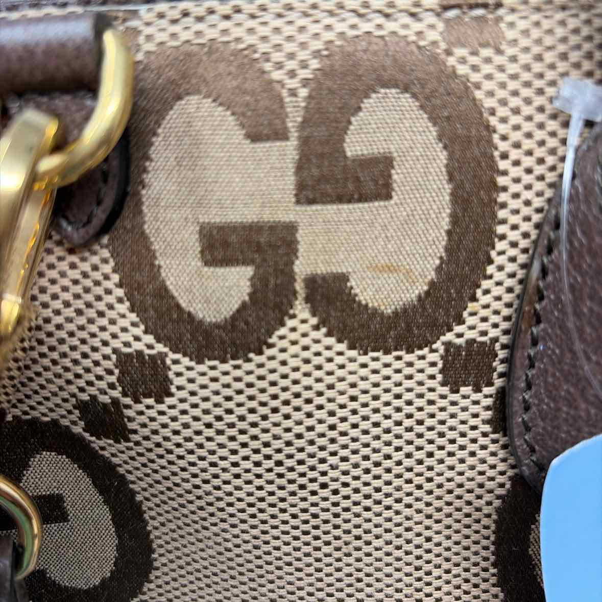 Pre-Owned Gucci Monogram Canvas Designer Handbag