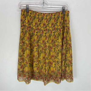 Pre-Owned Size M Max Studio Yellow Floral Skirt