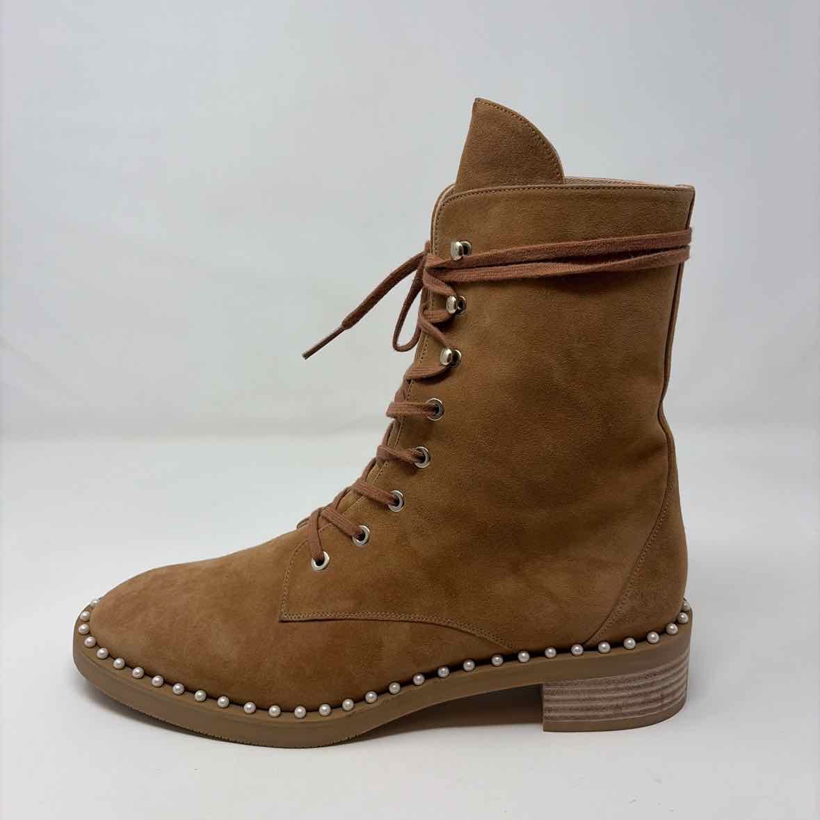 Pre-Owned Shoe Size 10 Stuart Weitzman Cognac Booties