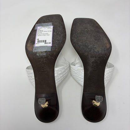 Pre-Owned Shoe Size 10 Tory Burch White Heels