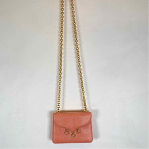 Pre-Owned Judith Leiber Coral Leather Handbag