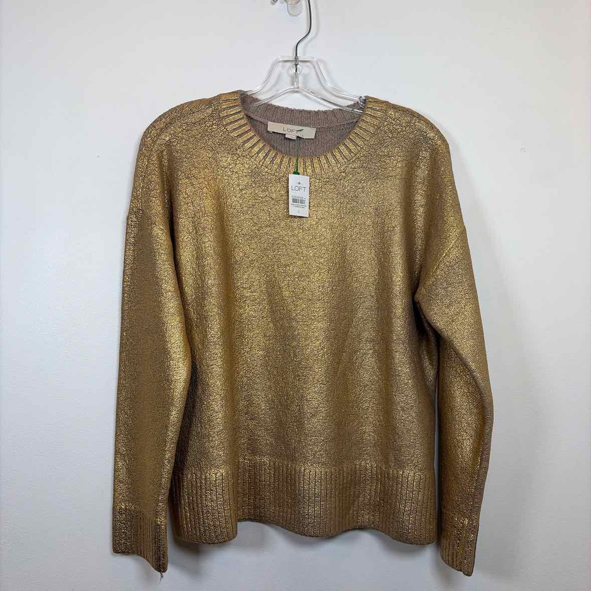 Pre-Owned Size S LOFT Gold Sweater