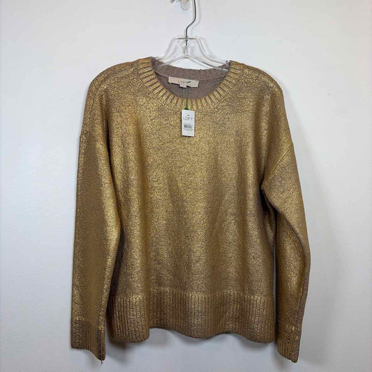 Pre-Owned Size S LOFT Gold Sweater