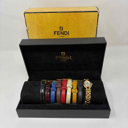 Pre-Owned Fendi Multi Leather Designer Watch