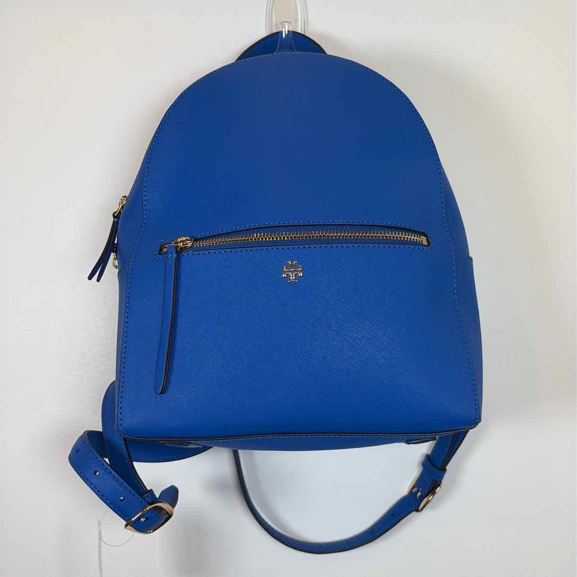 Pre-Owned Tory Burch Cobalt Coated Canvas Handbag