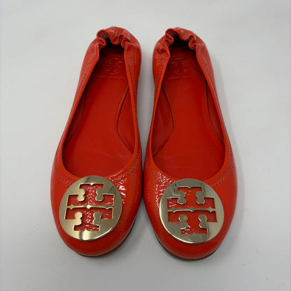Pre-Owned Shoe Size 8.5 Tory Burch Orange Flats